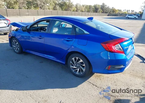 2017 Honda Civic Ex из США, поврежденный, VIN 2HGFC2F72HH508139